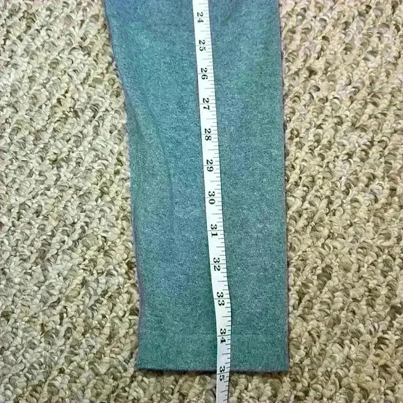 OYS Yoga 2 Piece Workout Sports Set Crop Top High Waist Leggings Green Size L - Picture 9 of 16